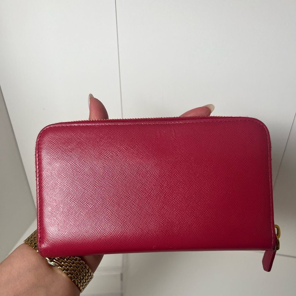 Prada Saffiano Fiocco Ribbon Long Wallet EUC - Picture 4 of 8